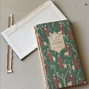 Vintage Green Religious Book